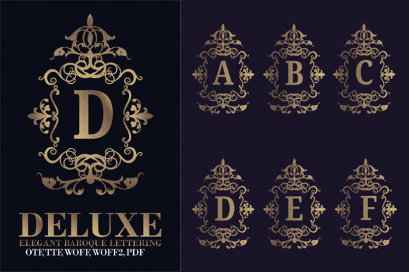Baroque Lettering: A Premium Font for Elevated Brand Identity