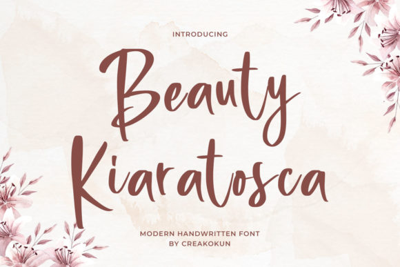 Beauty Kiaratosca: The Elegant Handwritten Typeface for Modern Branding