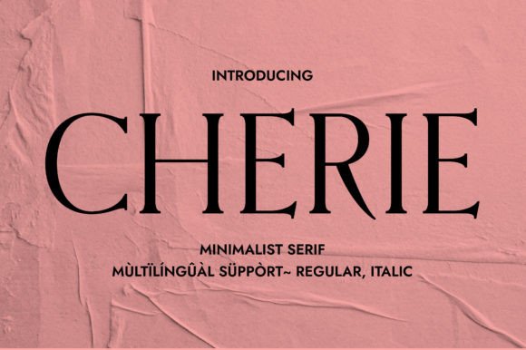Cherie Typeface: A Designer’s Take on Elegant Serif Web Typography