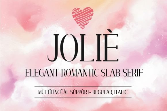 Joliè: A Romantic Slab Serif for Handmade Branding