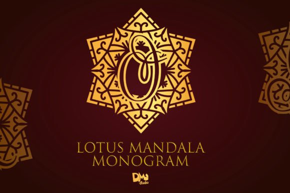 Lotus Mandala Monogram: The Elegant Typeface for Handmade Brands