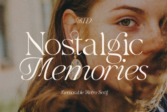 Nostalgic Memories: A Serif Font for Timeless Editorial Design
