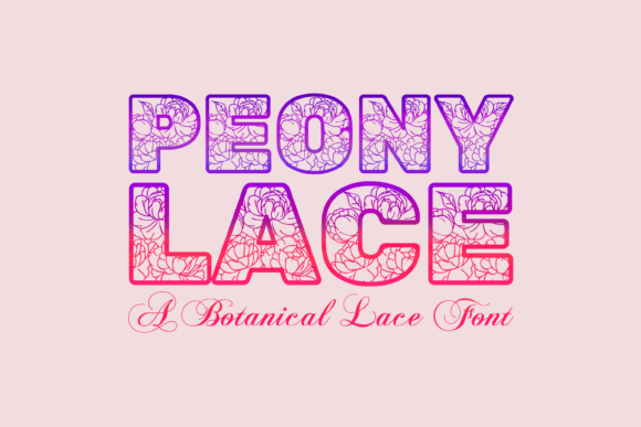 Peony Lace: The Elegant Typeface for Polished Brand Visuals