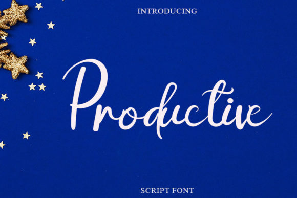 Productive: The Elegant Script Typeface for Modern Editorial Design