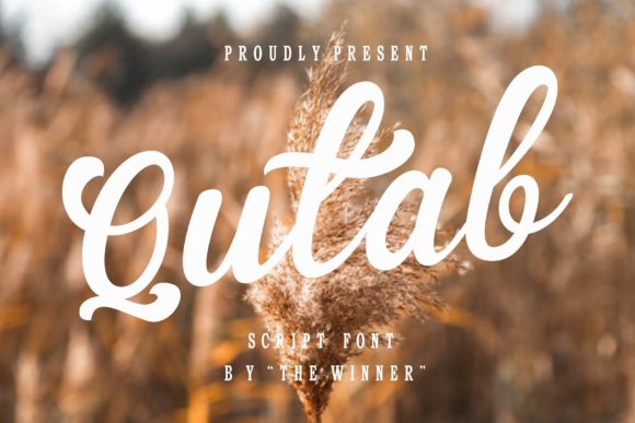 Qutab: The Elegant Script Typeface for Modern Web Design