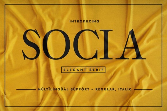 Socia: The Elegant Serif Typeface for Modern Brand Identity