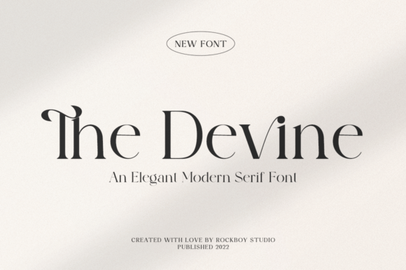 The Devine: A Premium Serif Font for Elevated Brand Identity