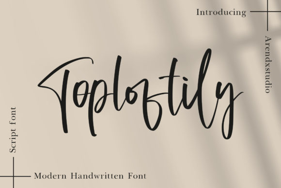Toploftily: A Handwritten Typeface for Polished Digital Branding