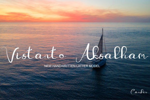 Vistanto Aksalham: The Handwritten Typeface for Modern Web Design